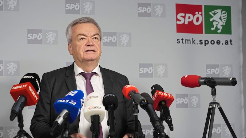 At the provincial party executive after the election, Anton Lang was given the confidence to hold talks with the FPÖ, but these fell through. (Bild: Pail Sepp)