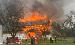 Die Halle mit Kräutern brannte völlig nieder.
