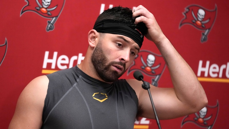 Buccaneers-Quarterback Baker Mayfield (Bild: AP ( via APA) Austria Presse Agentur/ASSOCIATED PRESS)