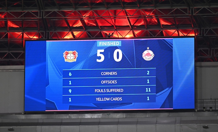 Salzburg ging in Leverkusen unter.