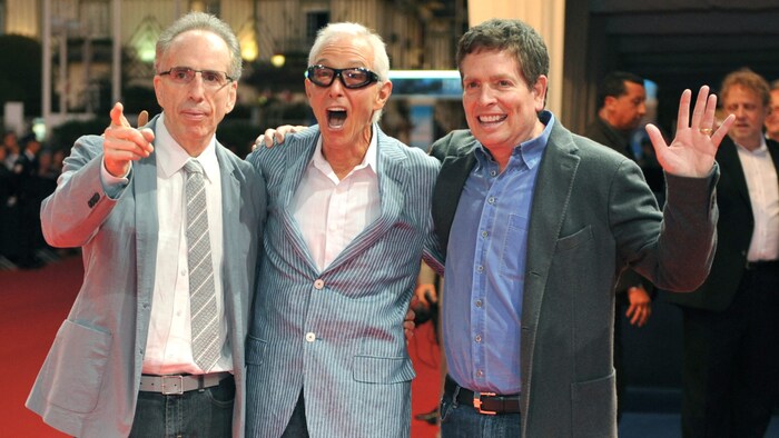 Jerry und David Zucker trauern um „unseren dritten Bruder“ Jim Abrahams (Mitte).