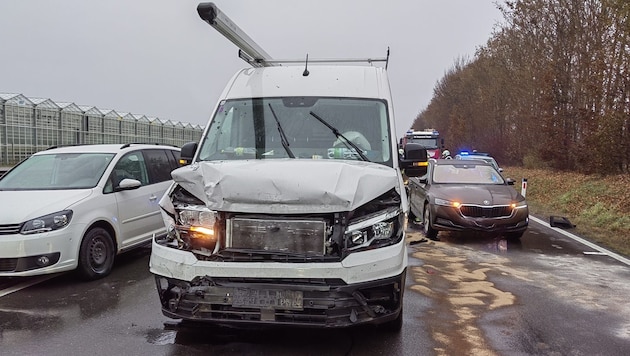 Die Unfallstelle auf der B 64. (Bild: FF Ruprecht an der Raab)