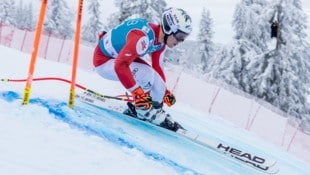 Lukas Feurstein bewies in der Vorbereitung, dass er es auch in er Abfahrt kann. (Bild: GEPA pictures)