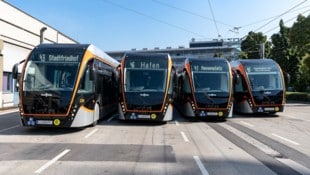 Im Linz Linien-Fuhrpark: die emissionsneutralen O-Busse des belgischen Herstellers „Van Hool“. (Bild: ©LinzAG/groxpressimages.at)