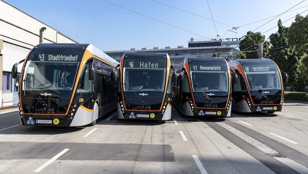 In the Linz Linien fleet: the emission-neutral trolleybuses from the Belgian manufacturer "Van Hool". (Bild: ©LinzAG/groxpressimages.at)