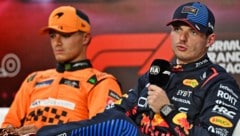 Max Verstappen stand den Journalisten Rede und Antwort. (Bild: GEPA/GEPA pictures)