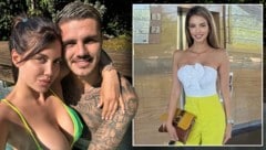 Mauro Icardi soll seine Scheidungsanwältin Angela Burgos (r.) daten. (Bild: Instagram/mauroicardi, X/mis2centavos)