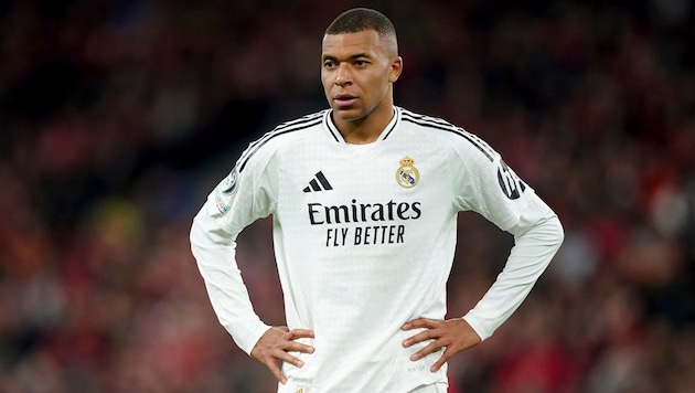 Kylian Mbappé had a pitch-black day against Liverpool. (Bild: ASSOCIATED PRESS)