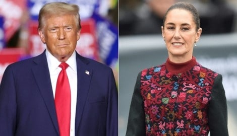 Donald Trump und Claudia Sheinbaum