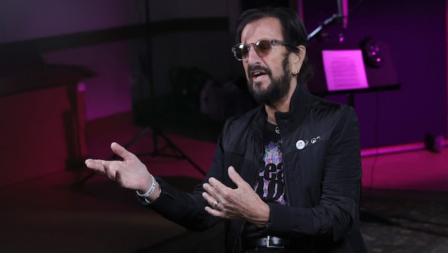 Ringo Starr is more than thrilled with the choice of actor to portray him in the Beatles film project. (Bild: Getty Images via AFP/GETTY IMAGES/KEVIN WINTER)