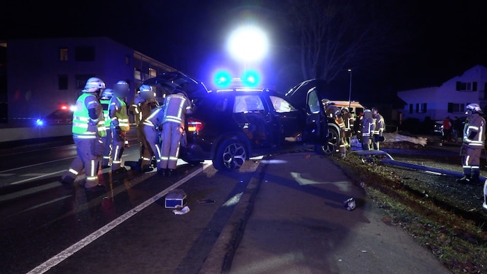 The police and fire department were on duty.