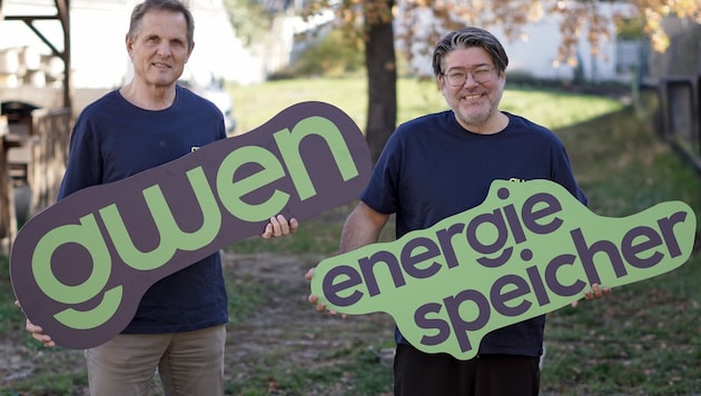 Lorenz Gisch und Franz Waldherr wollen Energie sparen helfen (Bild: ranits)