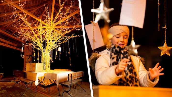 Children can write wishes on the wishing tree. Some of them are even granted.