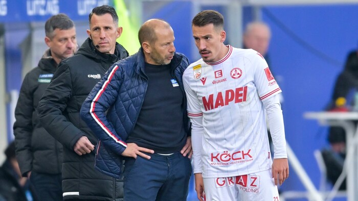 Michael Lang (right) had to cancel training on Thursday.