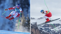 Rieser (li.) und Neumayer bereiten sich auf den Speed-Start vor. (Bild: GEPA pictures/Christof Birbaumer)