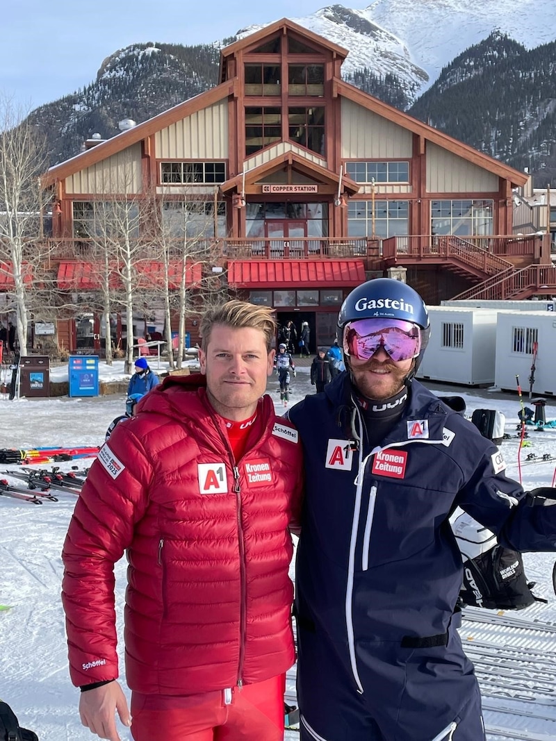 Christopher Neumayer (li.) und Stefan Rieser in Amerika. (Bild: zVg)