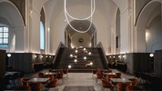 Die Kapuzinerkirche wurde zum Café für Mitarbeiter.
