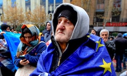 Protest gegen die Regierung in Georgien