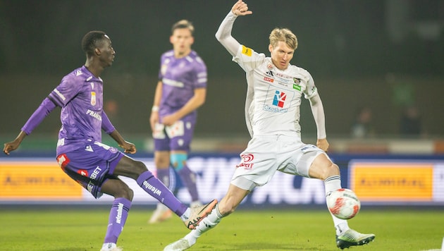 WAC and Simon Piesinger (right) have to face GAK on Saturday. (Bild: GEPA/GEPA pictures)