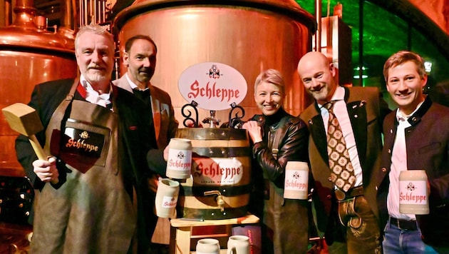 uch die Stadtrichter feierten mit der Schleppe Brauerei das neue Primusbräu. (Bild: Evelyn Hronek/EVELYN HRONEK)