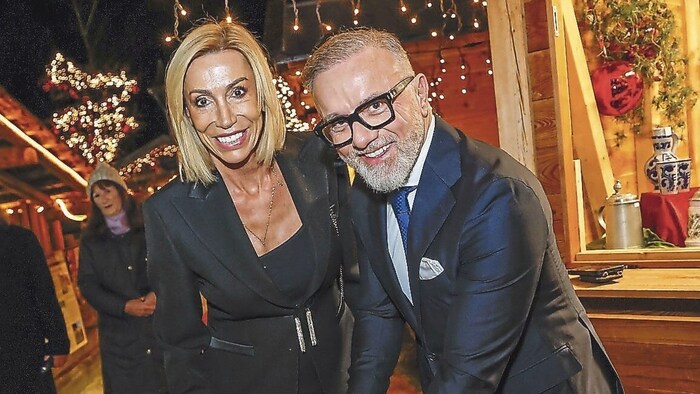 Paarlauf: „Wings for Life“-Lady Anita Gerhardter mit ihrem Partner, dem Salzburger Manager ...