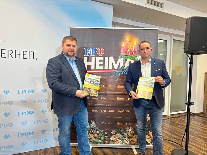 Alexander Murlasits (re.) und Andreas Arthur Spanring beschwören die chrlistichen Wurzeln der ...