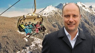 In der Region Schladming-Dachstein (rechts: Tourismusverbands-Geschäftsführer Mathias Schattleitner) ging es zuletzt stets bergauf.  (Bild: Krone KREATIV/Schladming-Dachstein/Martin Huber, Christian Jauschowetz )