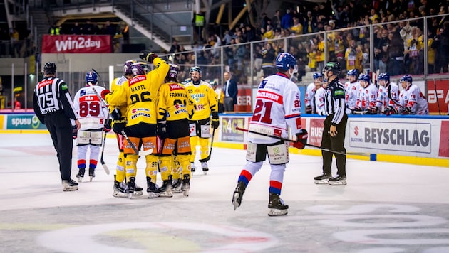 Jubel bei den Vienna Capitals (Bild: GEPA)