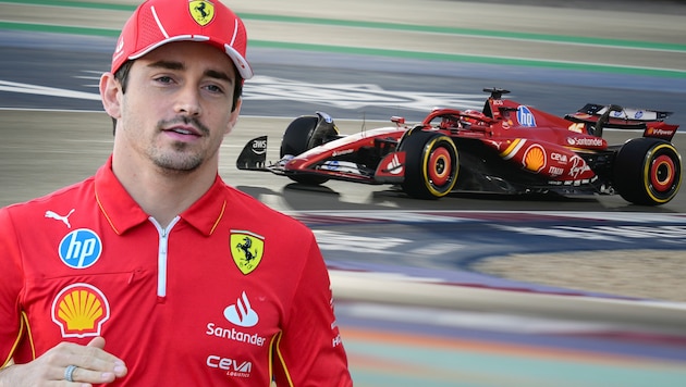 Charles Leclerc war einmal mehr richtig sauer. (Bild: AP ( via APA) Austria Presse Agentur/Altaf Qadri, APA/AFP/Giuseppe CACACE)