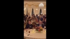 Tesla-CEO Elon Musk nahm am Donnerstag mit der Familie Trump am Thanksgiving-Dinner in Mar-a-Lago teil. (Bild: KameraOne)