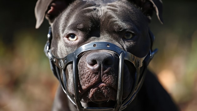 Der American Bully XL (Symbolbild) soll nun Maulkorb tragen. (Bild: BlockBrushstrokes - stock.adobe.com)