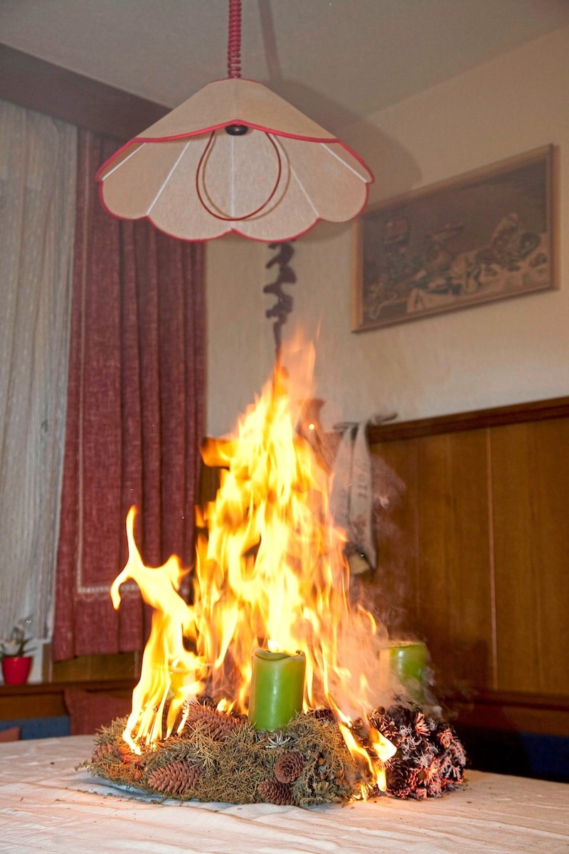 There is a particular risk of fire if the Advent wreath is already dry. (Bild: Mathis Fotografie/Dietmar Mathis)