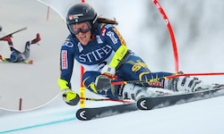 Mikaela Shiffrin stürzt, Sara Hector gewinnt