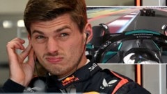 Max Verstappen (li.) behinderte George Russell. (Bild: AFP/Andrej ISAKOVIC, x.com/Dia8olicaR)