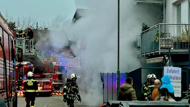 Das Feuer brach im Garten aus. (Bild: Markus Tschepp)