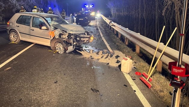 An den Autos entstand großer Schaden. (Bild: FF Großarl)