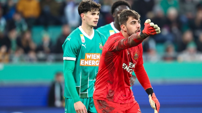 Rapid-Goalie Niklas Hedl (Bild: GEPA/GEPA pictures)