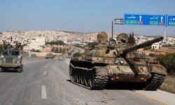 Türkische Fahnen auf der Zitadelle von Aleppo: Eine Koalition aus Kräften gegen Präsident Assad ...