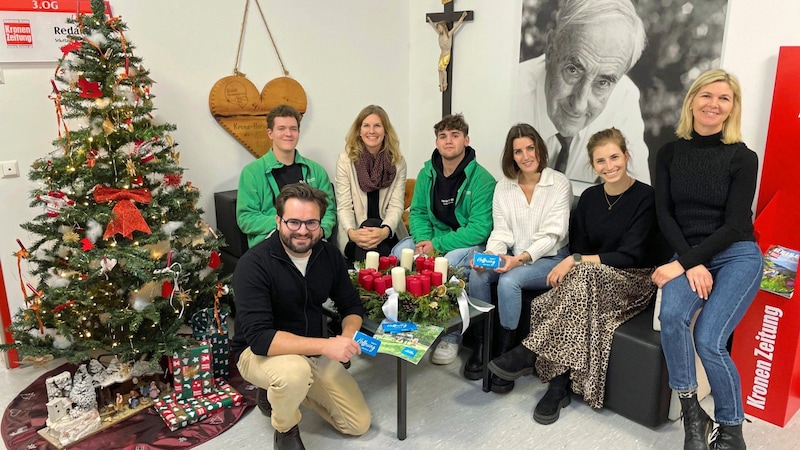 Our editors received the Advent wreath (Bild: Kronen Zeitung)