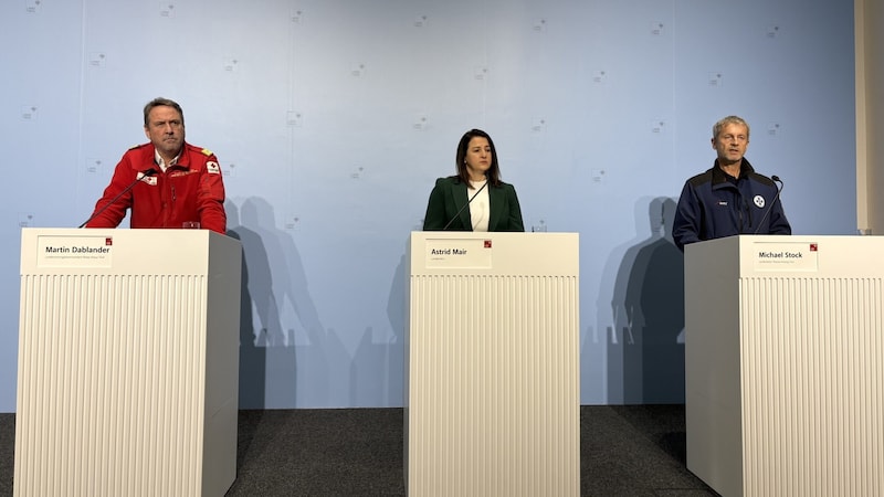 Martin Dablander, Astrid Mair and Michael Stock (from left). (Bild: Manuel Schwaiger)