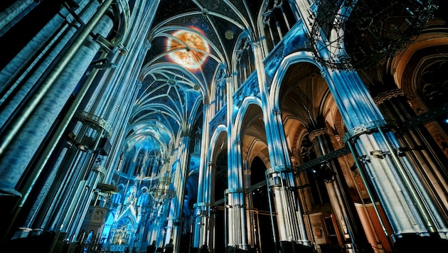 The mystical play in Vienna's Votive Church can be seen for five years. (Bild: Krone Archiv)