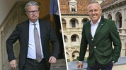 FPÖ-Chef Mario Kunasek (re.) nimmt bereits morgen mit Noch-Landeshauptmann Christopher Drexler ...