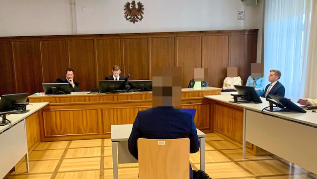 The academic was in the dock for abusing his own mother. (Bild: Wassermann Kerstin/Krone KREATIV)