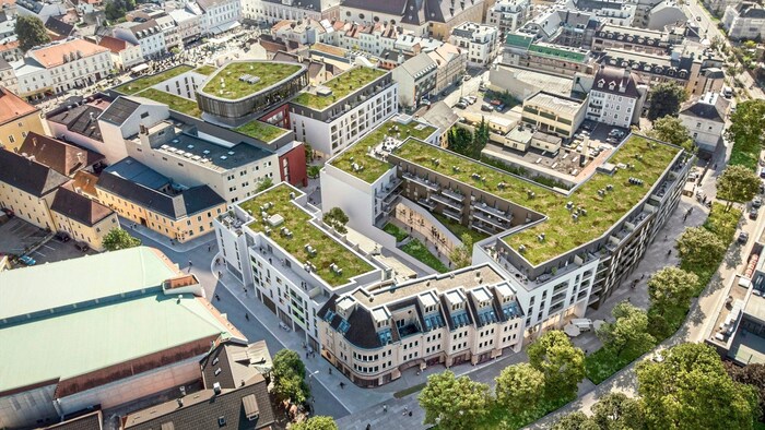 Ob die Rossmarkthöfe wie von Signa geplant umgesetzt werden, ist aktuell mehr als fraglich.