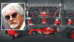 Bernie Ecclestone und sein „Schatz“ ... (Bild: www.youtube.com/@TomHartleyJnrLtd; APA/AFP/ANDREJ ISAKOVIC)