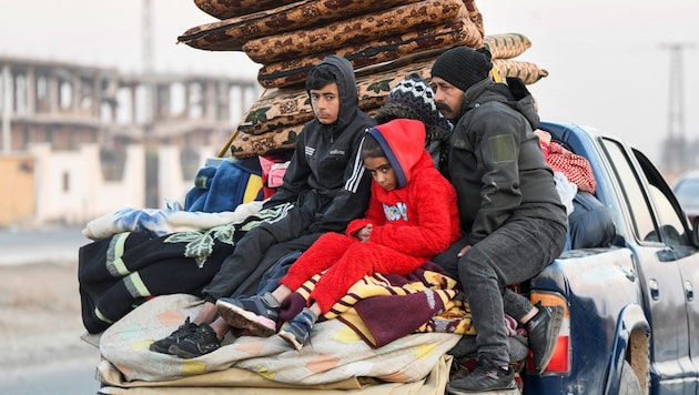 Tens of thousands of Syrians had to leave their homes. (Bild: Rami al SAYED)