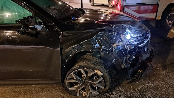 Der Fahrer wurde leicht verletzt.