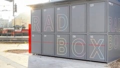 Die neue Radbox am Bahnhof Lienz. (Bild: VVT/Philipp Brunner)