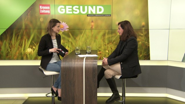 Mag. Pharm. Susanne Ergott-Badawi in an interview with krone.tv (Bild: krone.tv)