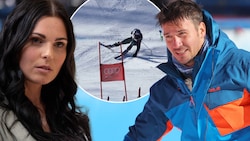 Anna Veith und Felix Neureuther leidet mit Marcel Hirscher mit. (Bild: GEPA pictures)